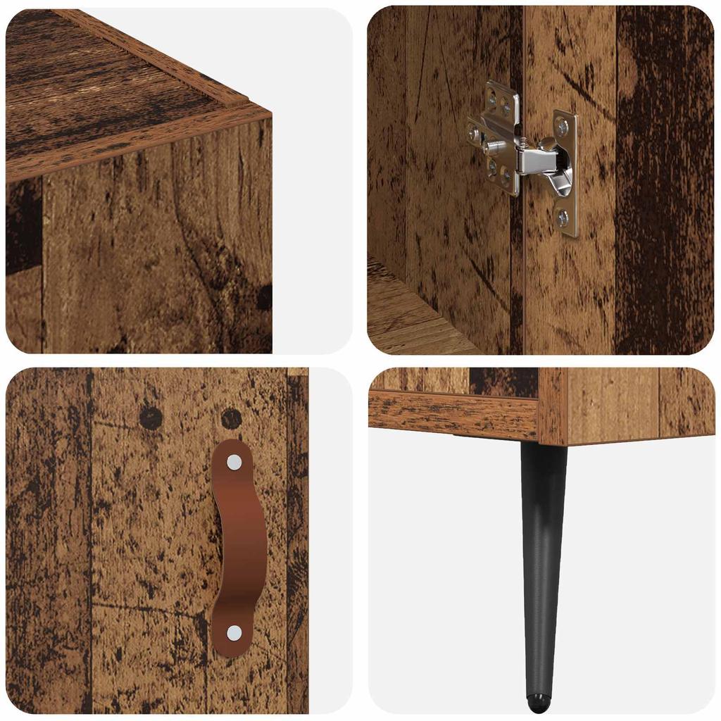 Reclaimed Wood Sideboard 89.5 x 34 x 80 cm Wood Based Material