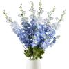 6 Pezzi Delphinium Blu Fiori Artificiali Gambo Lungo Speronella per Centrotavola Matrimonio Composizioni Floreali Decorazione Vaso Casa