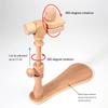 A25F-Embroidery Hoop Holder Adjustable Stand Hand Cross Stitch Versatile Beech Wood Rotatable Tool