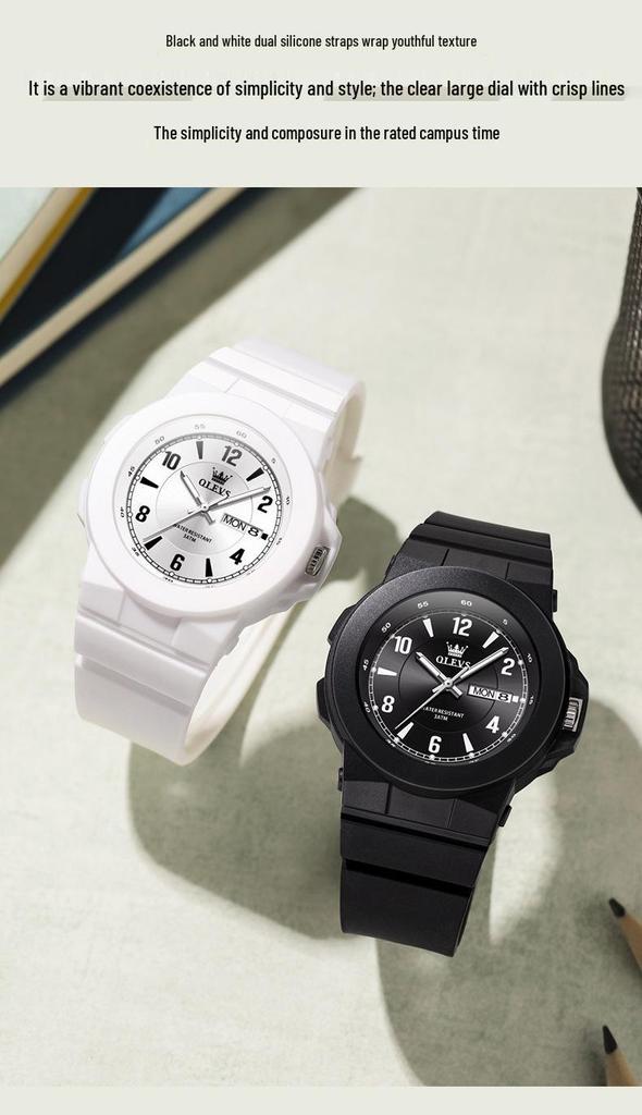 Oulishi Unisex Leise Prüfungs Sport Mode Elektronische Uhr