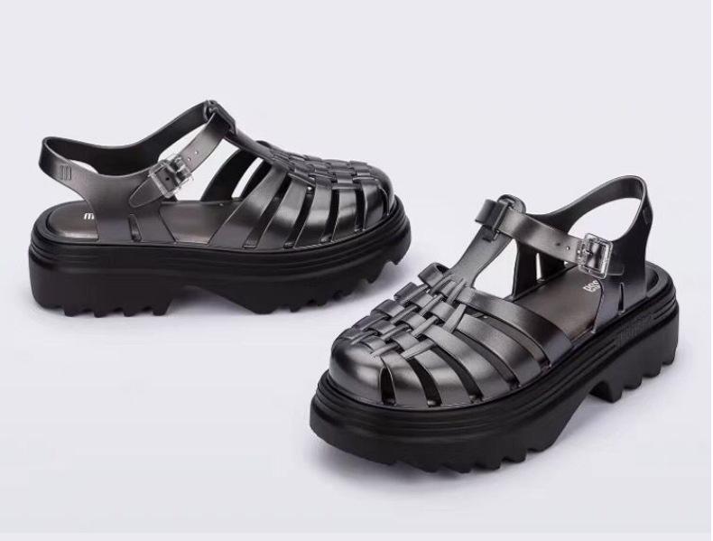 

Женские летние босоножки Melissa2025 на платформе - толстая подошва в римском стиле USA 6 / EUR 37 чёрный