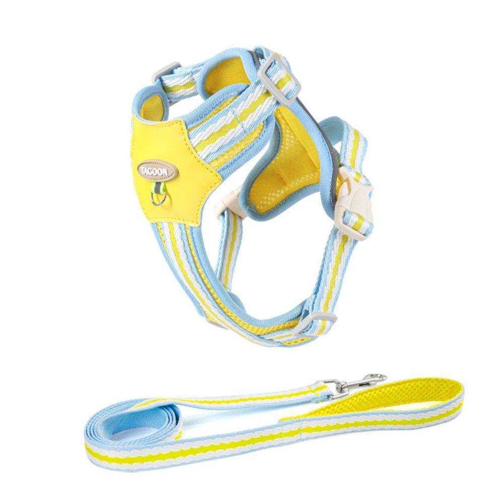 

Комплект шлейки и поводка Quicklace для собак, дышащая нагрудная шлейка-жилет для питомца, поводок для кошки, поводок для питомца для прогулок XL