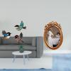 Wooden Bird Wall Art And Ornate Resin Picture Frame Decorative Hanging Signs for Garden Study Room