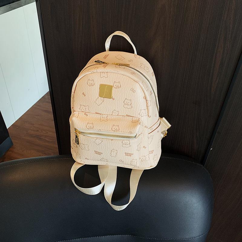 Backpack Women's Large Capacity Casual Niche Fashion Versatile Trend Student Class School Bag Premium Sense Backpack