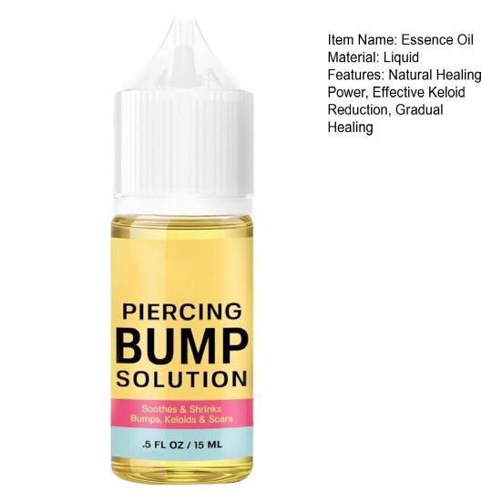 Soothing Piercing Aftercare Oil Keloid Bump Treatment with Jojoba And Tea Tree Oil Scar Reduction Healing Oil for Ear Nose Belly Button Piercings
