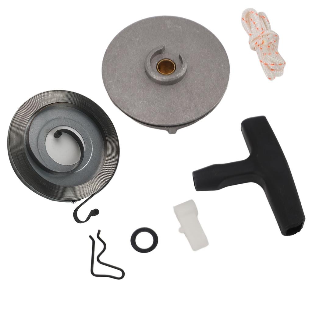 Conjunto de Partida para Motosserra Kit de Reparo de Partida por Recuo Fácil Instalação Durável Peças de Motosserra para TS350 038 041 MS380