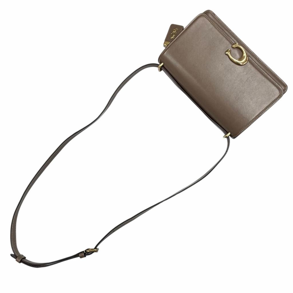 Excellent COACH Shoulder Bag Bandit Brown leather Women CC416 Used