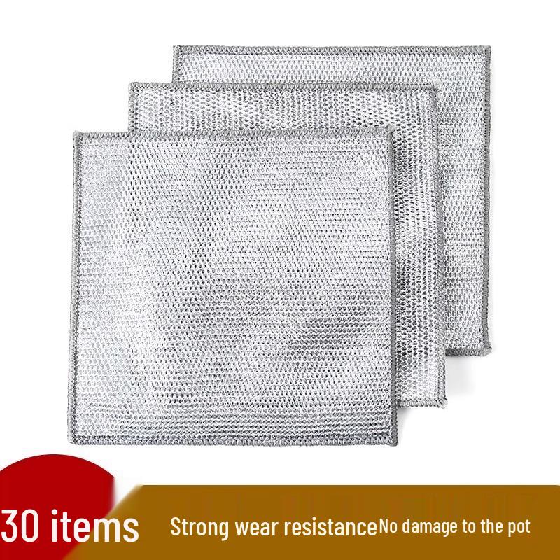 

Double-Sided Steel Wool Scouring Pad: Non-Stick, Easy-to-Clean, Strong Wear and Tear Decontamination Scrubber for Dishes and Pots