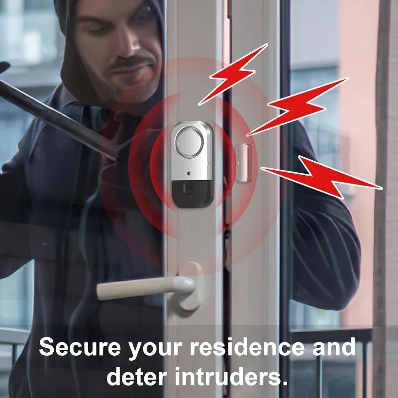 Portable 120dB Home Anti-theft Security Alarm System Magnetic Induction Alarm Door and Window Switch Safety Alarm