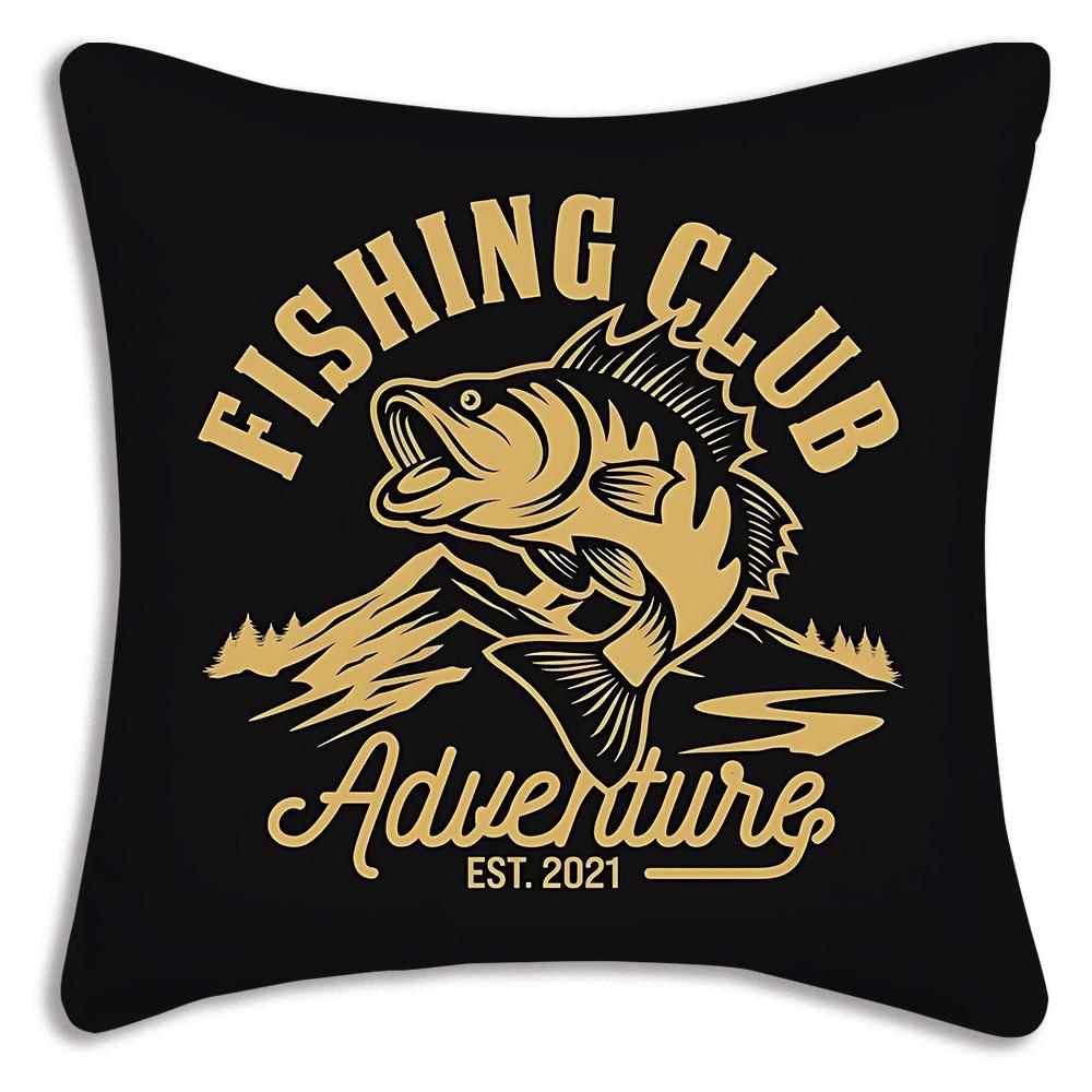 Pillow Covers Cool Nash Fishing Logo Sofa Decorative Home Double-Sided Printing Short Plush Cute Cushion Cover