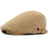 HT4957 Berets Men Women Autumn Winter Knitted Hat Vintage Artist Painter Beret Hat Male Female Ivy Flat Cap Adjustable Beret Cap