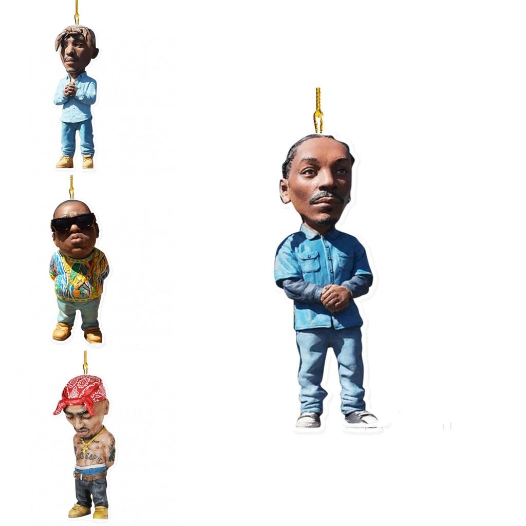 Notorious Biggie Action Figure Acrylic Pendant Ornament Gift