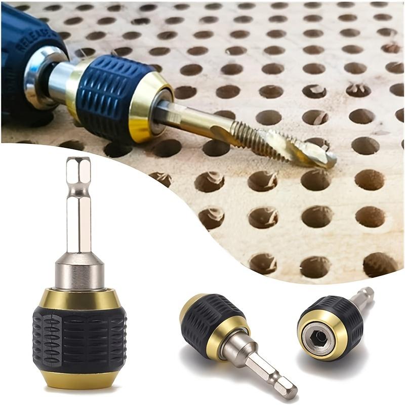 Bit Holder Magnetic 1/4" Hex Shank Drill Bit Extension, Coupling for Screwdriver Bits Nuts Drills Socket Driver Adapter2.4+6In