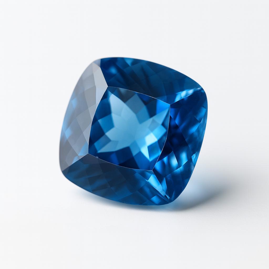 Natural Blue Sapphire Loose Gemstone 11 ct Square Cushion September Birthstone for Gem Collections