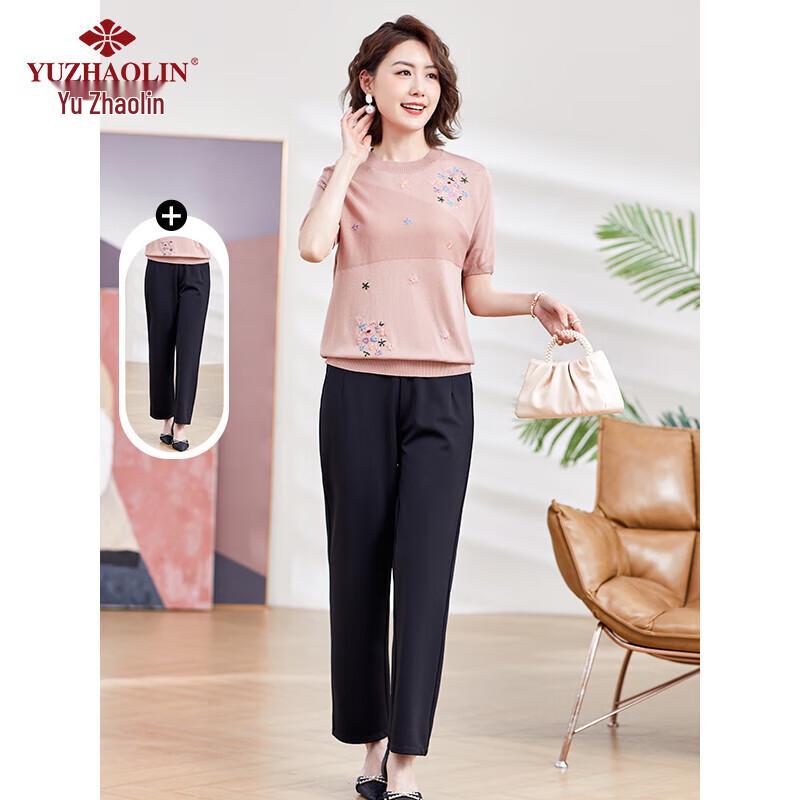 

Южаолинь Вышитый Летний Комплект с Коротким Рукавом для Женщин Среднего Возраста XL