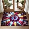 Aston Villa Football Design Crystal Velvet Rug Soft Decorative Mat for Bedroom Entrance