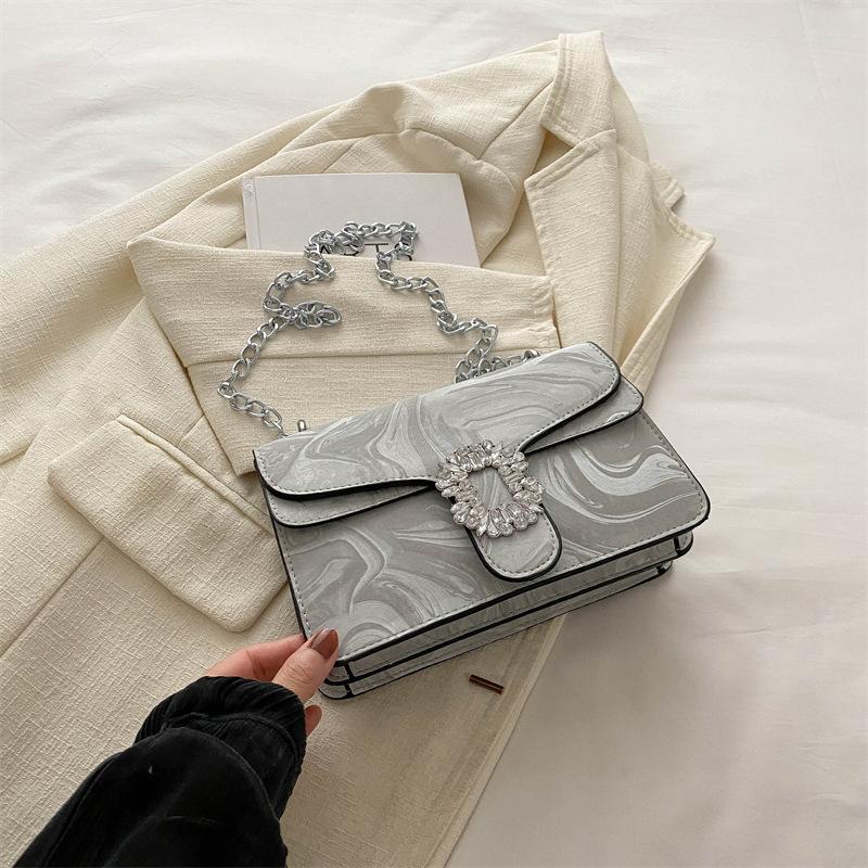 Personality trend commuter bag personality chain new summer fashion shoulder bag messenger bag casual small square bag