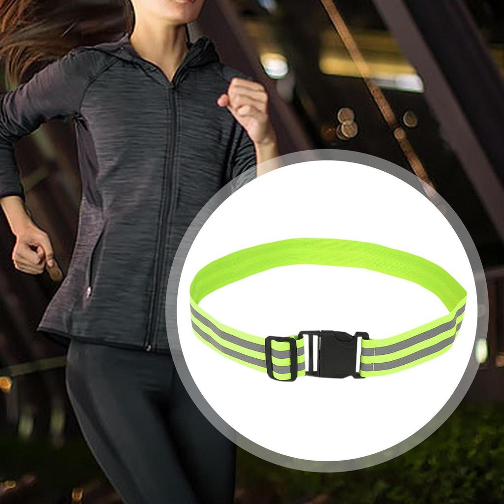 Adjustable Reflective Glow Belt Flexible Band Strap for Night Jogging Men Women