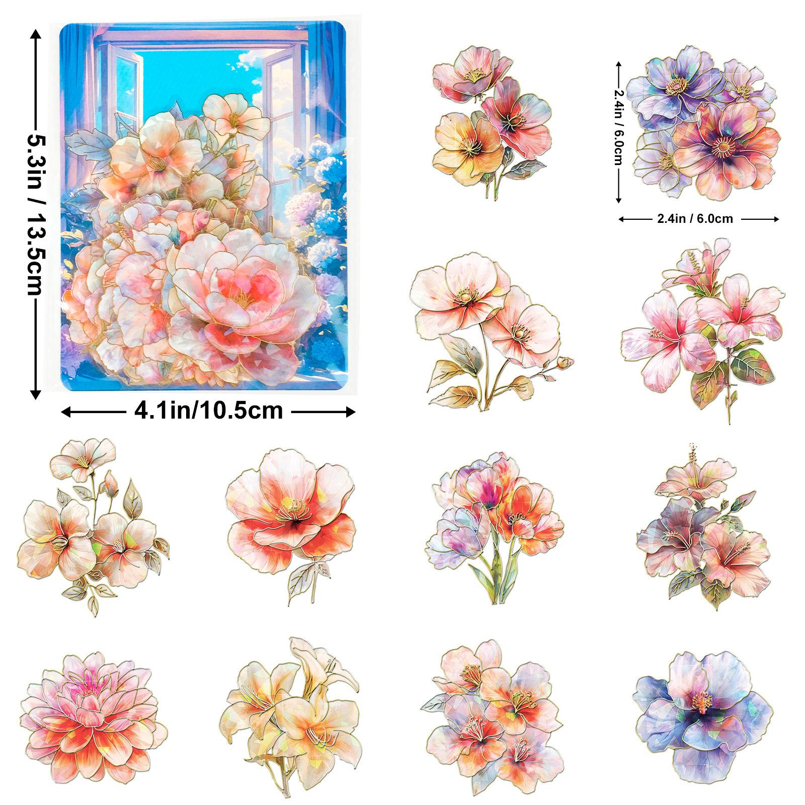 

30 бронзовых позолоченных наклеек для счета за руку для домашних животных, ретро-цветы, листья, детские водонепроницаемые наклейки для счета за руку из липкого материала