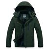 Herren Außenjacke mit Kapuze Plus Samt Verdickt Winddicht und Warm Baumwolle Gepolsterte Jacke