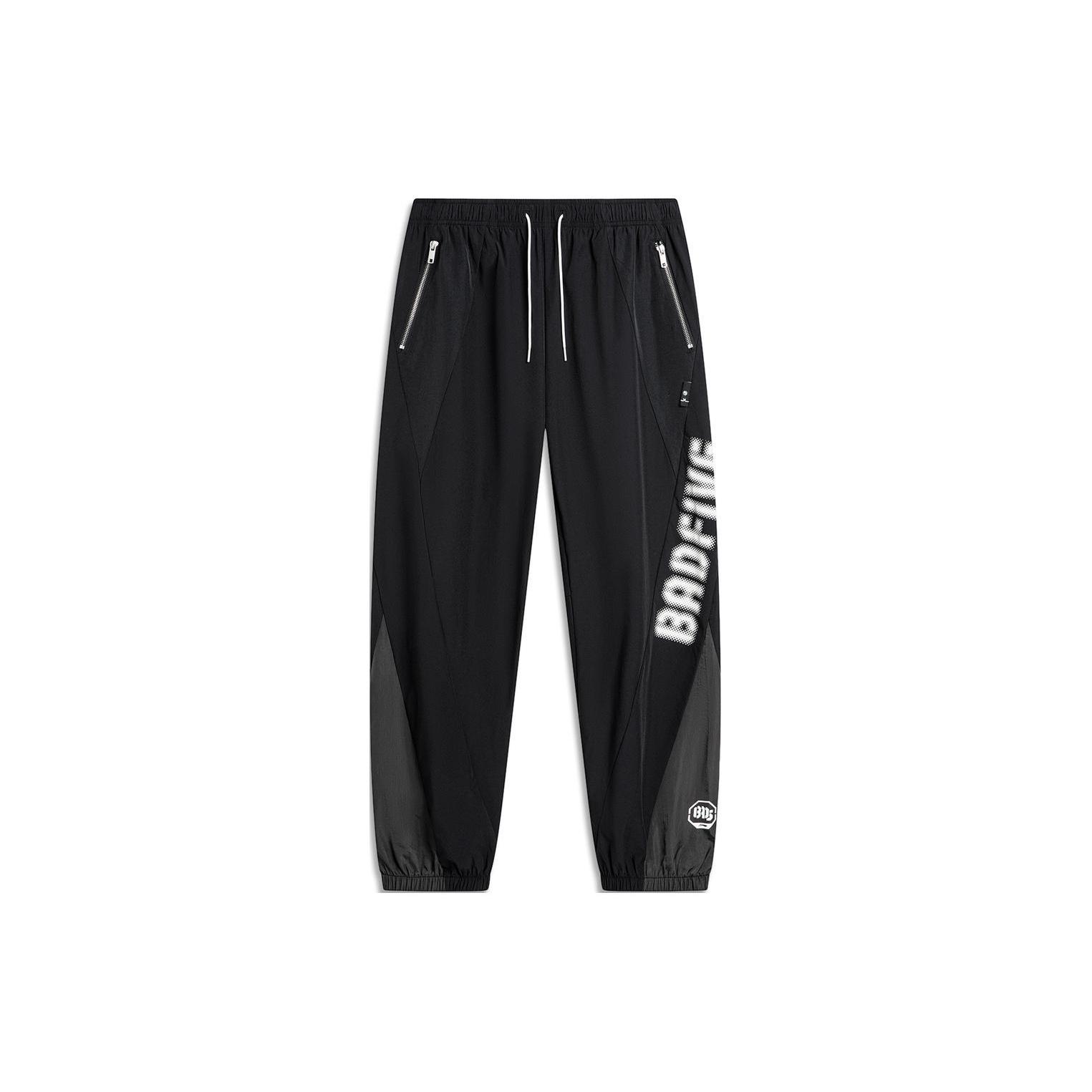 Li-Ning BadFive Graphic Sports Pants Black Grey Men s AYKU391-3 XS