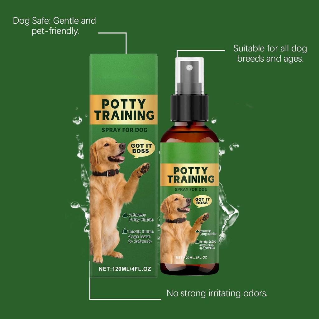 120ml Dog Spray - Effective Toilet Habit Correction & Gentle Guidance For All Dog Breeds, Simplify Puppy & Adult Dog Toileting Training