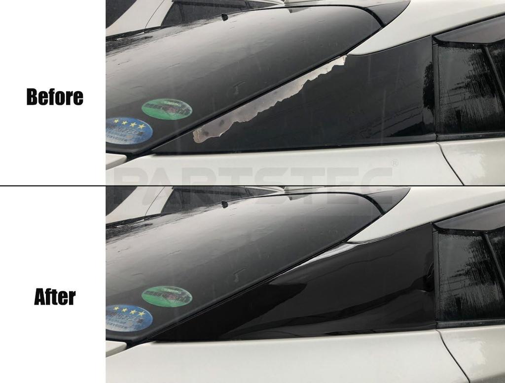 MOTOR POWER Prius ZVW50 Series Quarter Pillar Covers and for and Late Compatible with Toyota Prius Parts Numbers and Aftermarket Parts Stock In