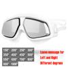Queshark Adult -1.5 To -10.0 Myopia Swim Eyewear Silicone Anti Fog Swimming Goggles Custom Different Left and Right Eyes