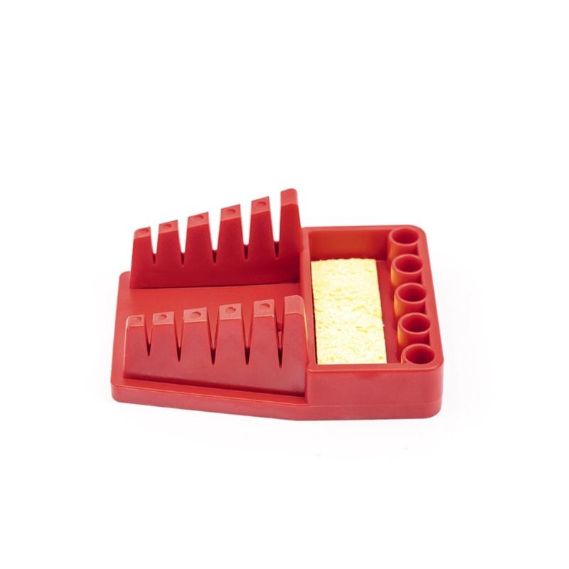 Soldering Tip Stand With Soldering Wire Holder Clamps Secure Storage Rack For Circuit Board Maintenance DIY Projects