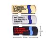 3D Metal Styling Hybrid Synergy Drive Car Sticker Emblem Auto Badge Decal For Toyota Prius Camry Crown Auris Rav4 Accessories VE4