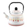 Tetera Campana Antigua de Esmalte Shangqi con Asa de Acero
