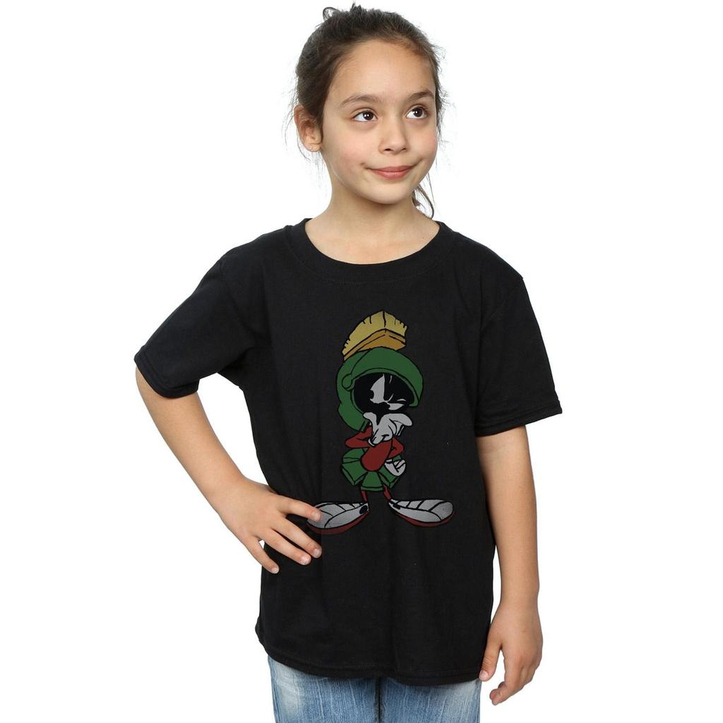 Looney Tunes Girls Marvin The Martian Pose Cotton T-Shirt