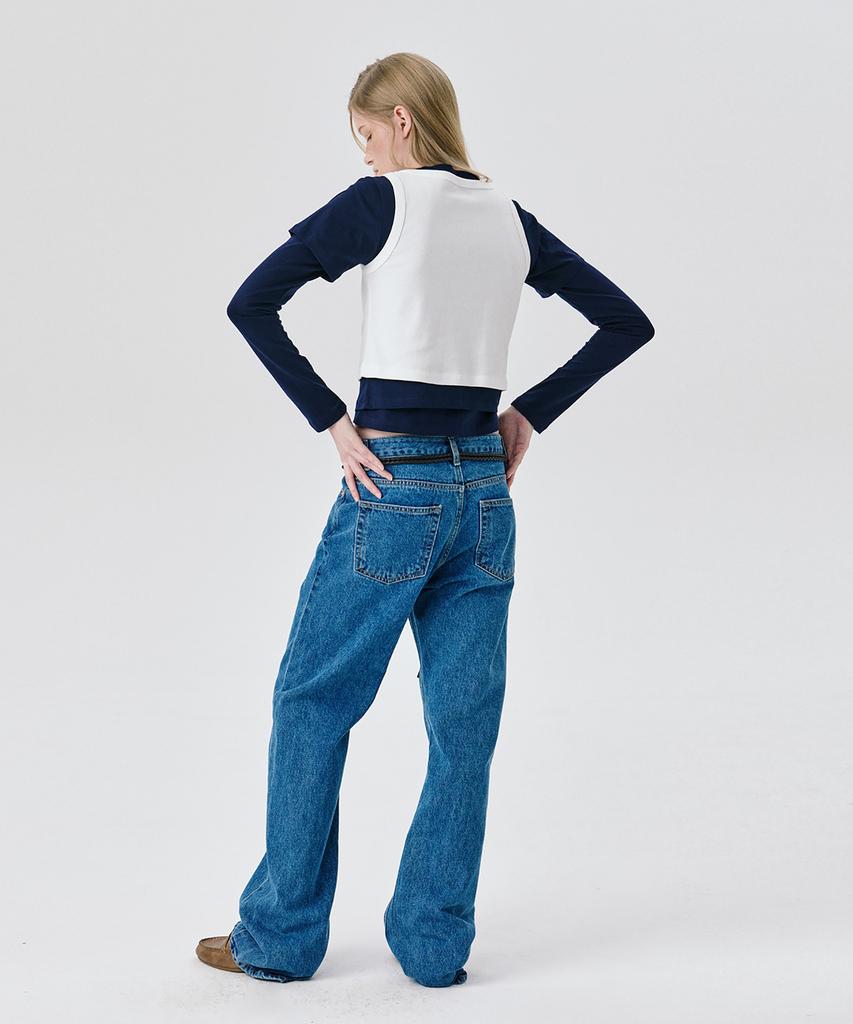 WNDERKAMMER Straight Leg Denim Pants_Blue