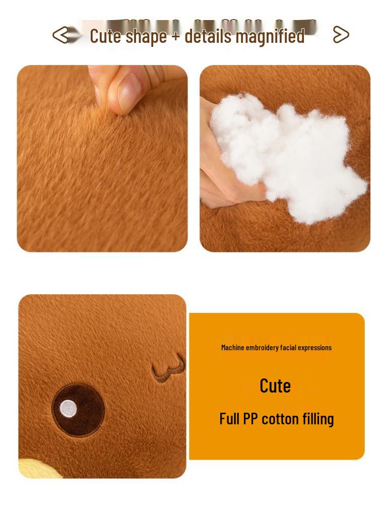 Ein Zwei Buuh Plüschkissen mit Cartoon: Multifunktionale weiche Kissen & große Puppe für das Bettkopfteil oder die Heimdekoration