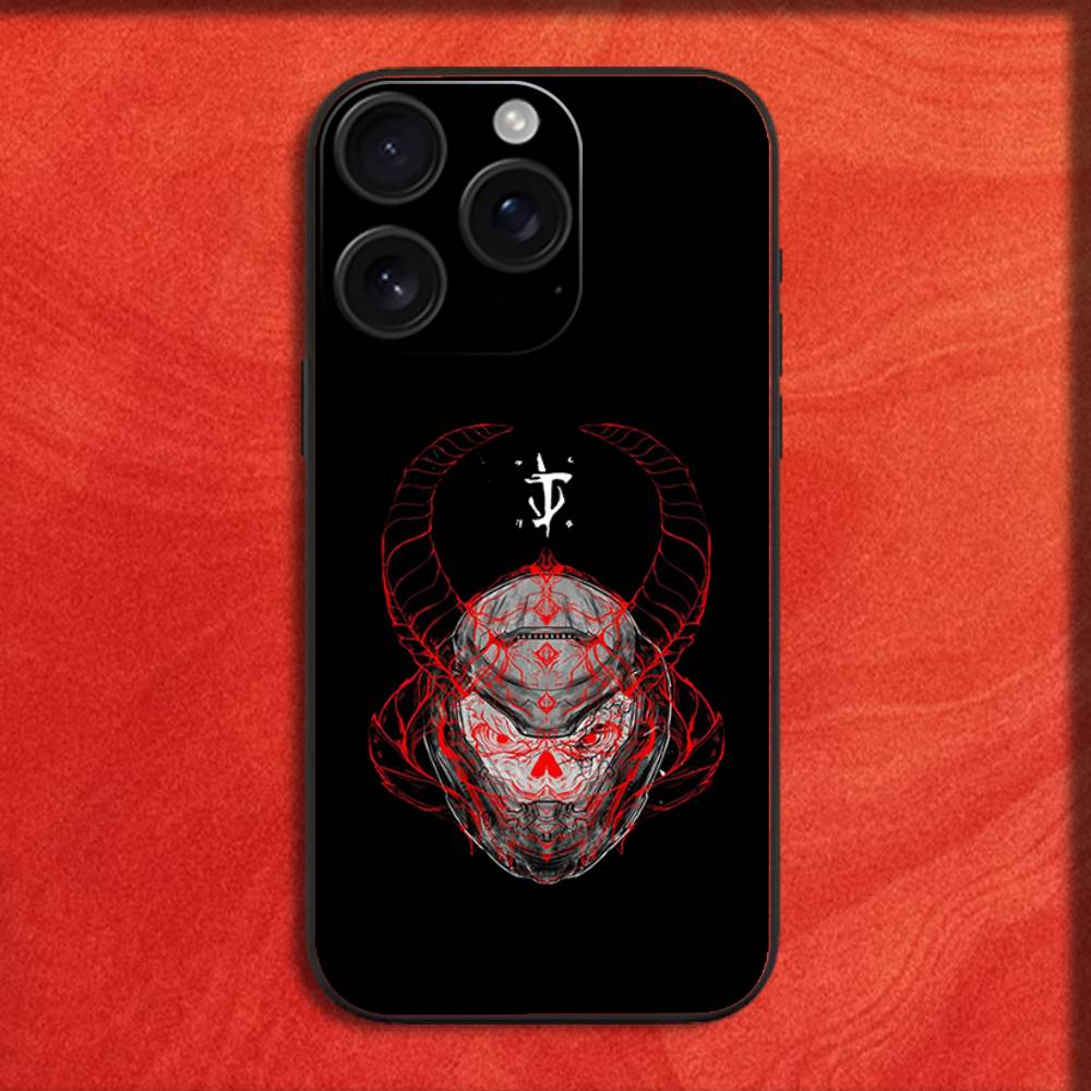 Etui na telefon Gra D-Doom Dark Ages Dla iPhone 16,15,14,13,12,11,Pro,XS,Max,XR,Plus,E,Mini Czarne Odporne na wstrząsy Pokrowiec