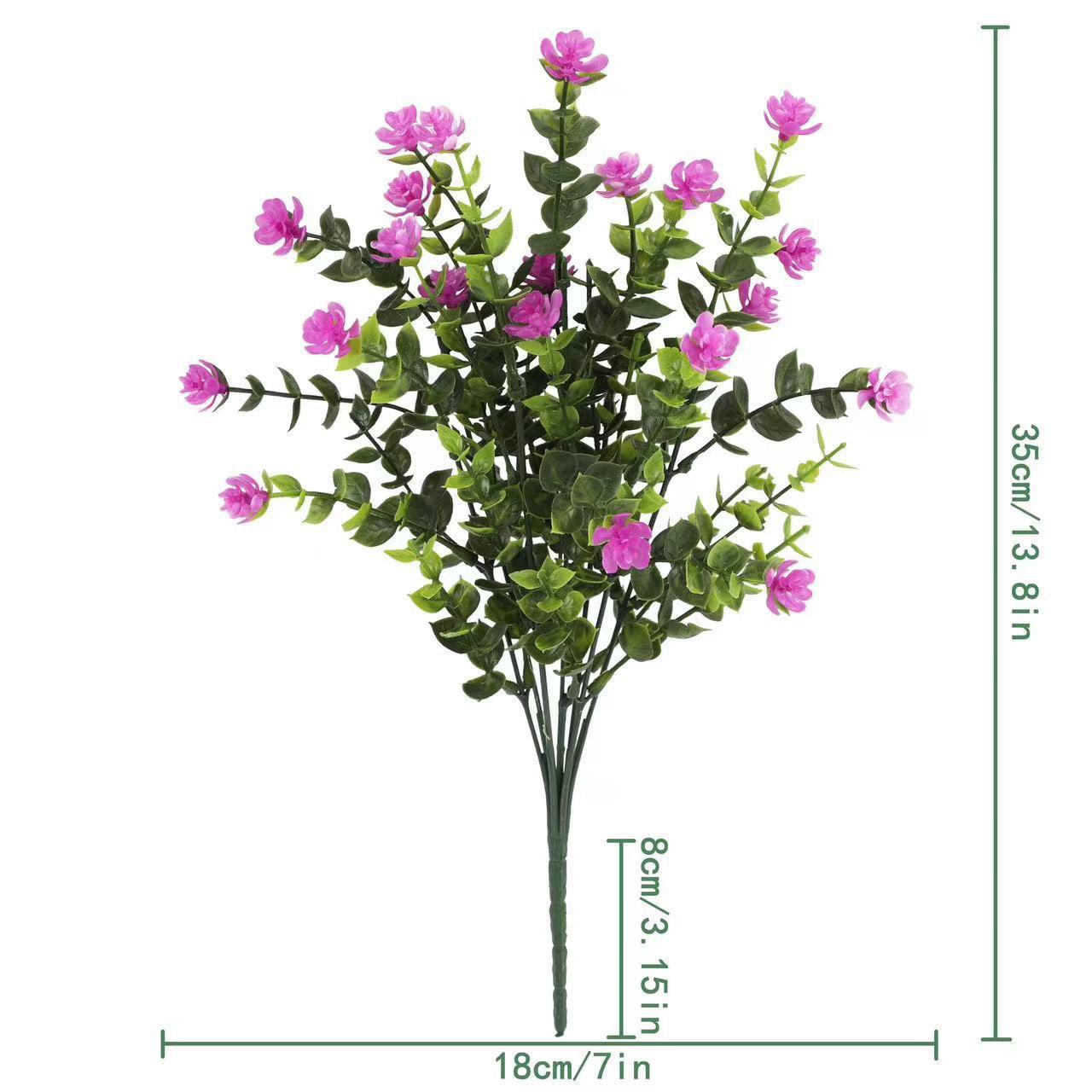 

1 комплект искусственных цветов, устойчивых к ультрафиолетовому излучению, зелени, кустарников, растений, искусственных цветов для кухни, офиса, свадьбы, сада, декора розы красного