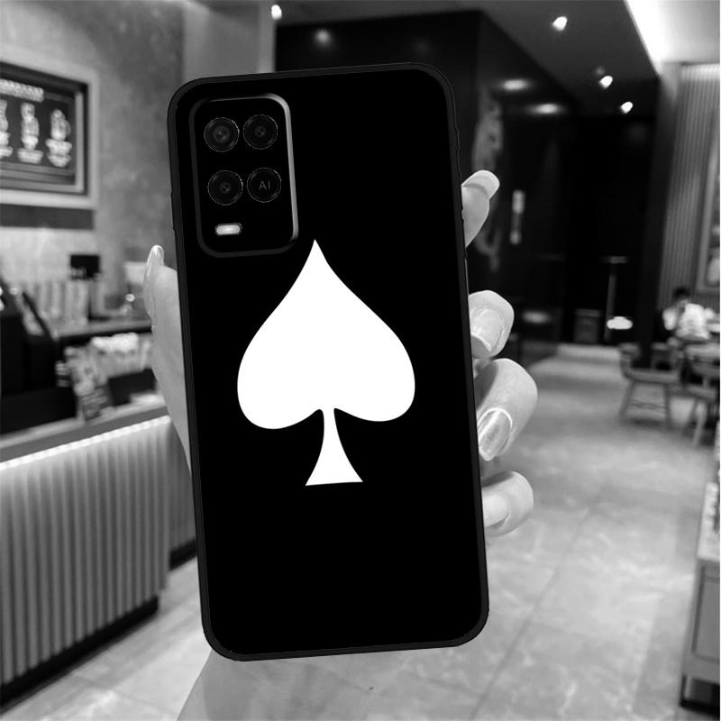 

Ace of Spades Case For Oppo A80 A40 A60 A18 A38 A58 A78 A98 A96 A76 A16 A94 A74 A54 A15 A17 A57 A77 A5 Pro OPPO A74 5G