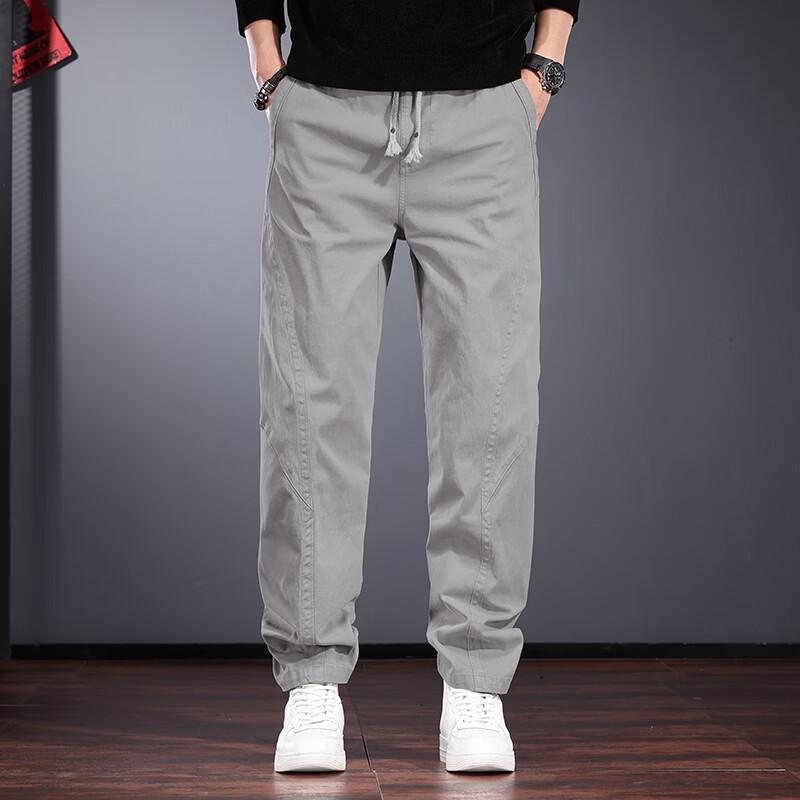 Men s Retro Workwear Tapered Casual Pants 2XL