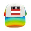Cappellino da Baseball Bandiera Austriaca Fresco Estivo Unisex Rete Traspirante Cappello per Fan del Paese Cappellino Trucker Unisex Cappellini in Rete Traspirante per Esterno