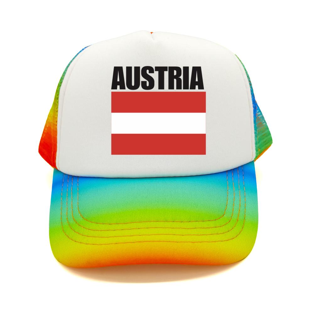 Cappellino da Baseball Bandiera Austriaca Fresco Estivo Unisex Rete Traspirante Cappello per Fan del Paese Cappellino Trucker Unisex Cappellini in Rete Traspirante per Esterno