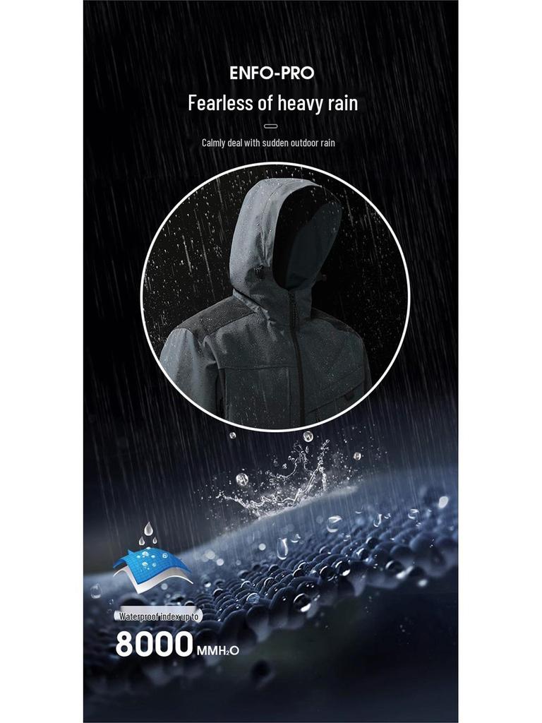 Unisex Waterproof Windproof Softshell Jacket - Breathable Outdoor Mountaineering Windbreaker