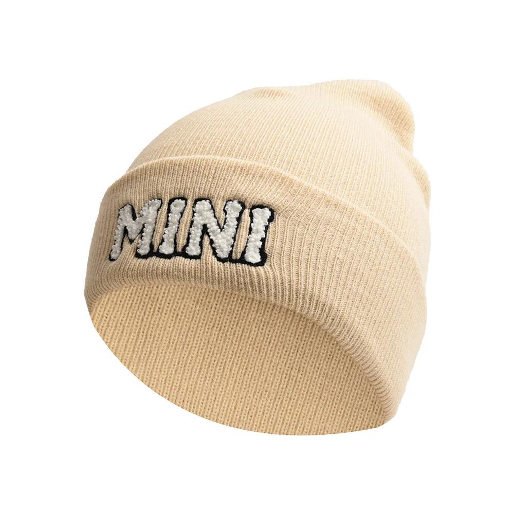 Winter Mama Letter Mini Solid Color Skullies Beanie Hat Outdoor For Women Hip Hop Knitted Caps Girl Casual Warm Ski Beanies Cap