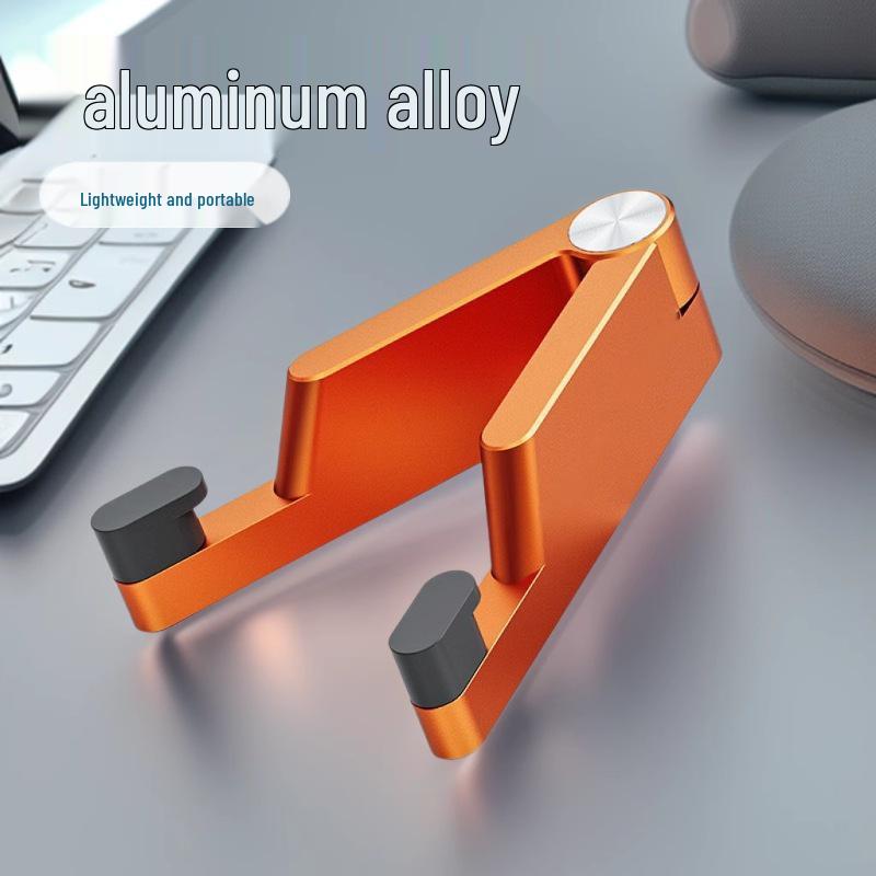 V-Shaped Foldable Aluminum Phone & Tablet Stand with Logo Printing Option
