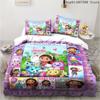 Gabby's Dollhouse Bedding Set Kawaii Bed Linen Set Single Double Size Home Decor For Girls Kids Cartoon Cute Cat Duvet Cover Set