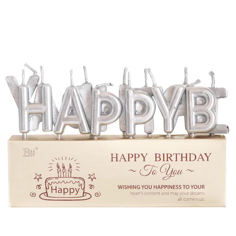 Gold-Plated Number Candle Set (50 Pieces) - Free Shipping, One-Year-Old Birthday Cake Decorations