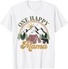 Cute One Happy Camper Birthday Decorations One Happy Mama T-Shirt Unisex T-Shirt