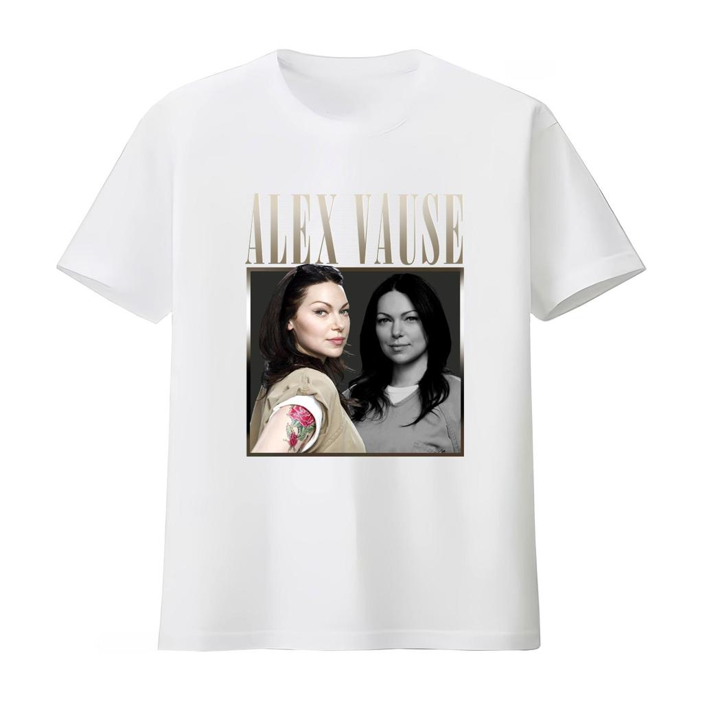Alex Vause T Shirt s Style with Laura Prepon Design Retro Fashion for Unisexs Women Streetwear Comfortable  Summer T Shirt