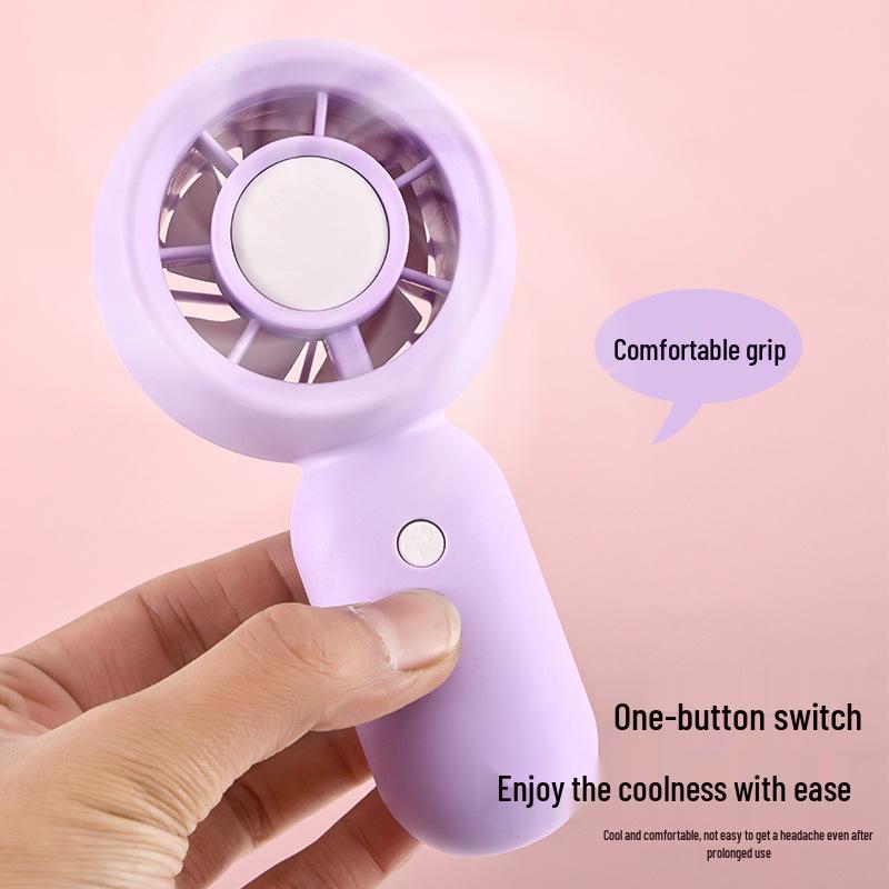 New Macaron Mini USB Rechargeable Dorm Fan with Three Speeds