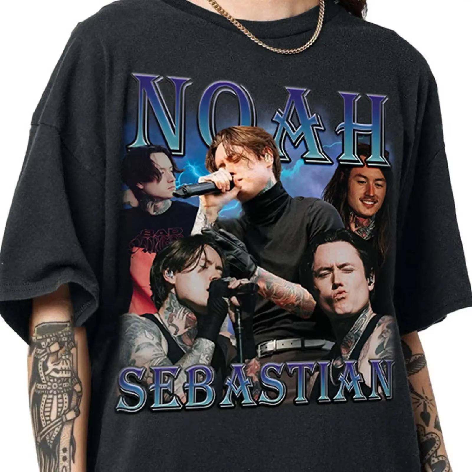 Limited Noah Sebastian Vintage Cotton Short Sleeve TShirt Bad OUnisexs Shirt Bad OUnisexs Love Killer Women and Unisex Tops Fans Tee S