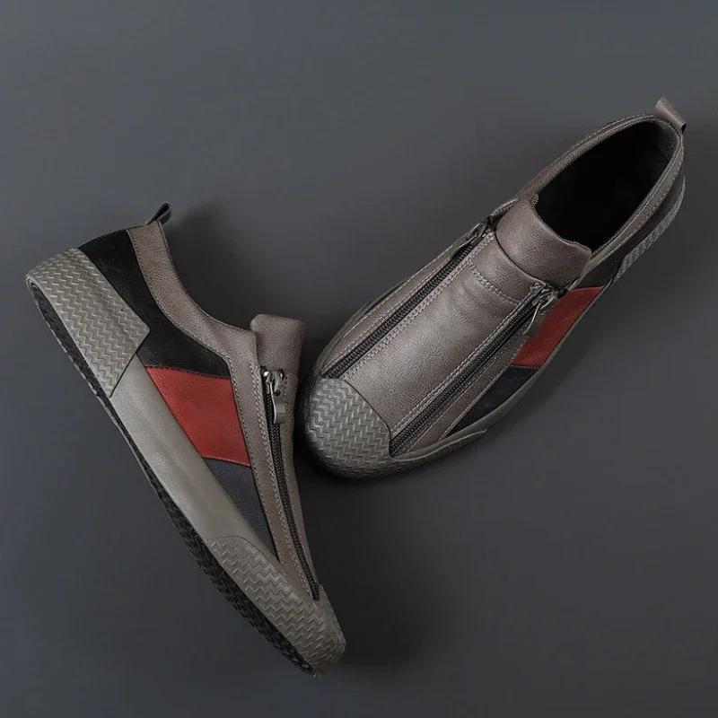 Men's Sneakers High Quality Men Shoes Comfortable Leather Shoes Wear-resistant Plus Size Casual Driving Shoes Hot Sale Moccasins